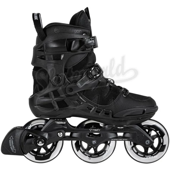 Powerslide Phuzion Argon Black 100 Trinity görkorcsolya oldalról