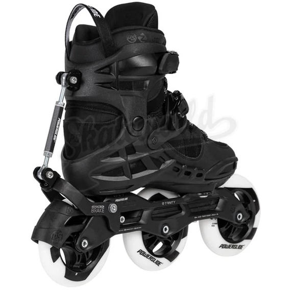 Powerslide Phuzion Argon Syncro Black 110 Trinity görkorcsolya hátulról