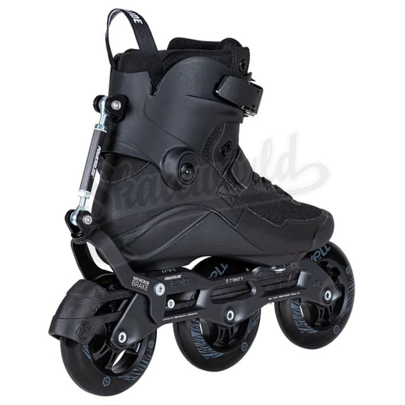 Powerslide Swell Trinity Triple Black Syncro 110 görkorcsolya hátulról