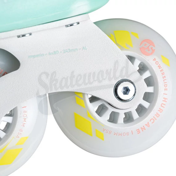 Powerslide Zoom Baby Blue 80 görkorcsolya promo