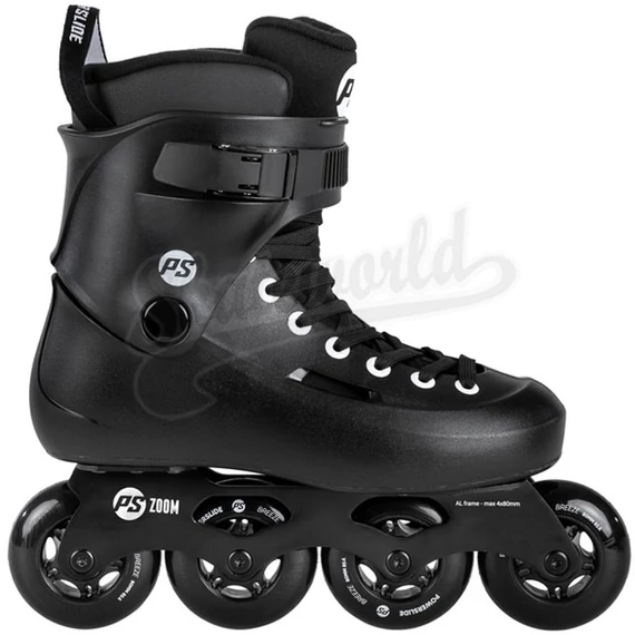 Powerslide Zoom 80 Black görkorcsolya oldalról
