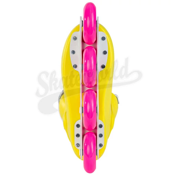 Powerslide Zoom 80 Neon Yellow görkorcsolya alulról