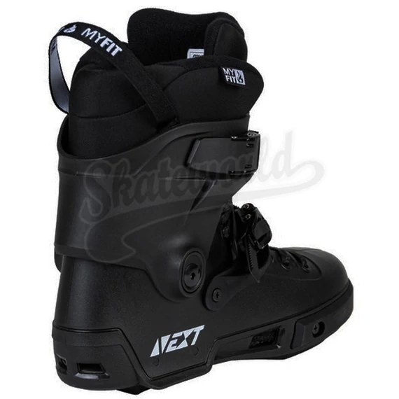 Powerslide NEXT Black Trinity boot görkorcsolya cipő hátulról