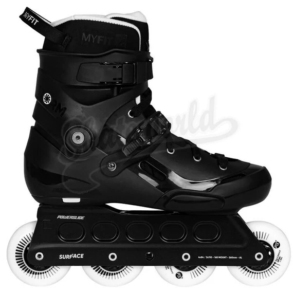 Powerslide Storm Black 80 görkorcsolya oldalról
