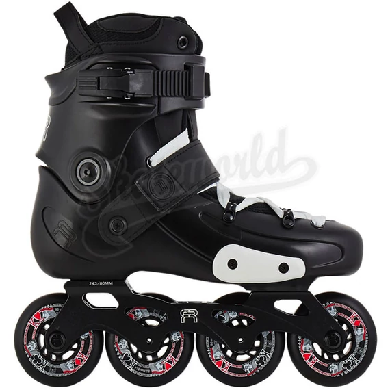 FR Skates FRX 80 black freeskate görkorcsolya oldalról