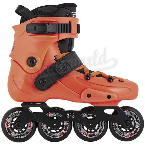 FR Skates FRX 80 orange freeskate görkorcsolya oldalról