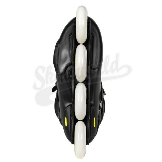 Powerslide Imperial 80 black/yellow freeskate görkorcsolya alulról