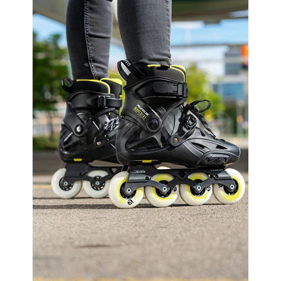 Powerslide Imperial 80 black/yellow freeskate görkorcsolya