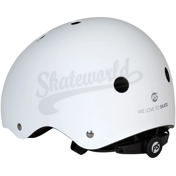 Powerslide Allround Adventure Basic White bukósisak hátulról