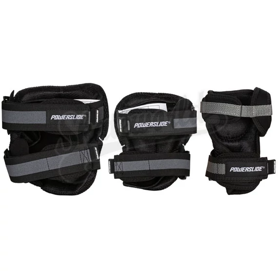 Powerslide Pro black védőszett hátulról
