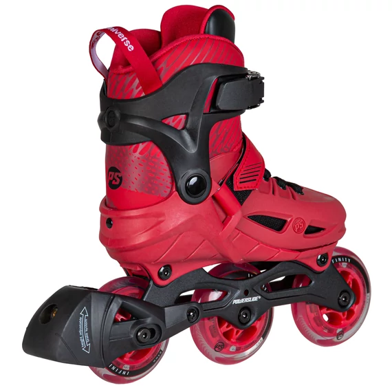 Powerslide Phuzion Universe Red gyerek állítható görkorcsolya hátulról
