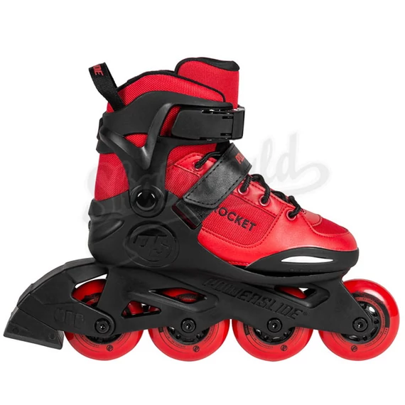 Powerslide Rocket black/red görkorcsolya oldalról