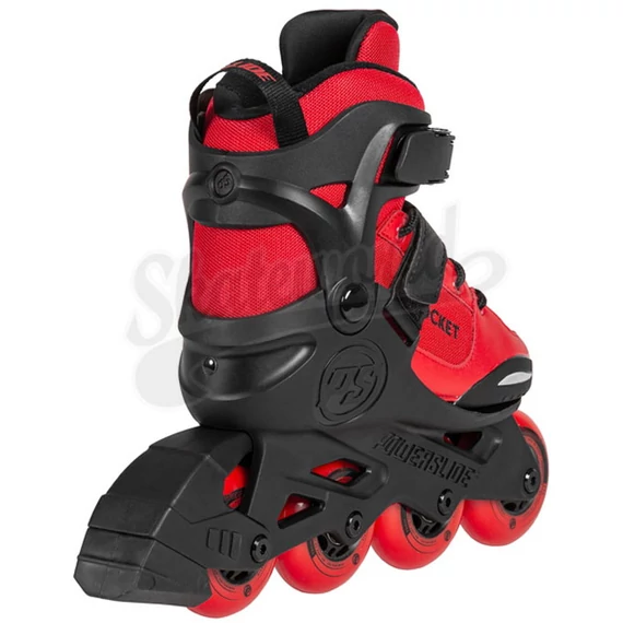 Powerslide Rocket black/red görkorcsolya hátulról