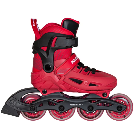 Powerslide Phuzion Universe Red II. 4 wheeler gyerek állítható görkorcsolya oldalról