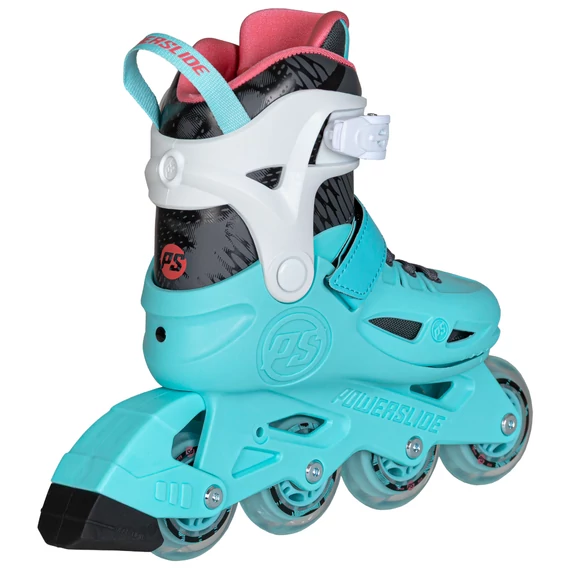 Powerslide Phuzion Stargaze Aqua gyerek állítható görkorcsolya hátulról