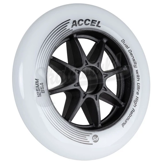 Powerslide Accel Race Dual Density 125mm/85A görkorcsolya kerék oldalról
