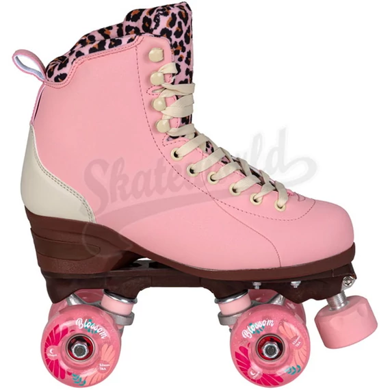 Chaya Melrose Elite Miyu Pink Leopard kétsoros görkorcsolya oldalról