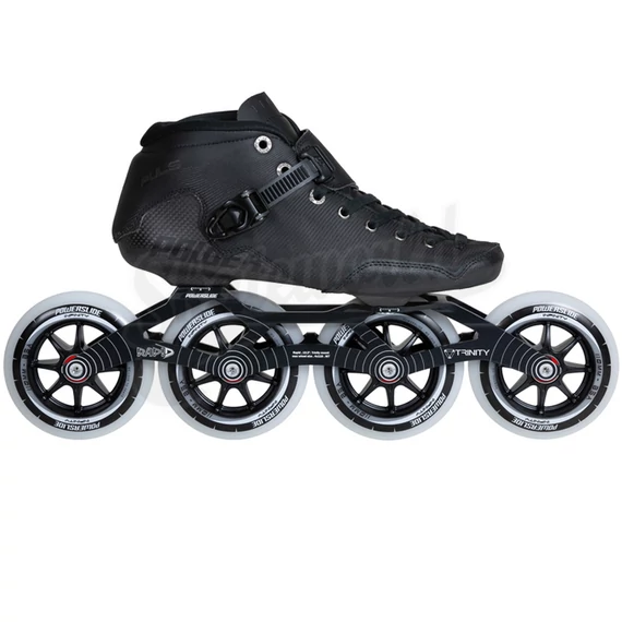 Powerslide Puls Trinity black 4x110 gyorsasági görkorcsolya oldalról