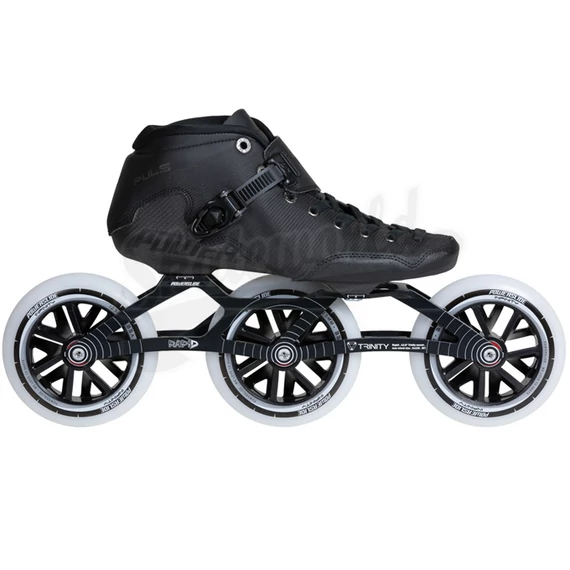 Powerslide Puls Trinity black 3x125 gyorskorcsolya oldalról