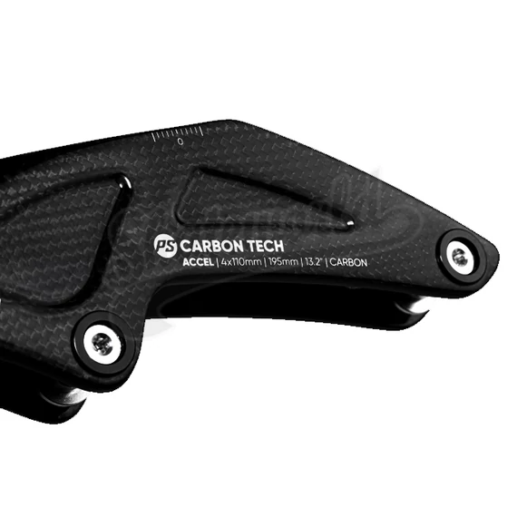 Powerslide 195mm Accel Carbon 4x110mm 13,2" black 335mm görkorcsolya sín carbon tech