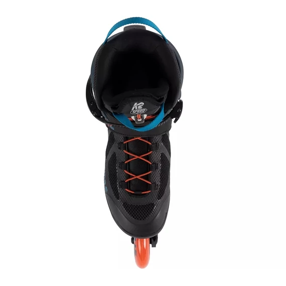 K2 VO2 S 90 Pro black/blue/orange görkorcsolya felülről