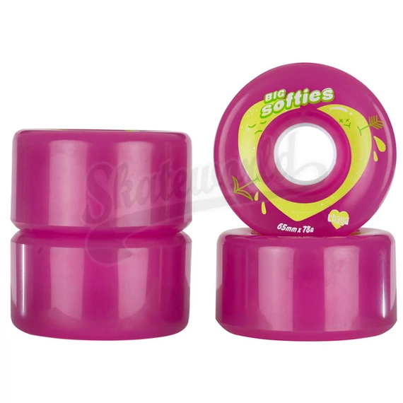 Chaya Big Softie's Clear Pink 65mmx37mm/78A kétsoros görkorcsolya kerék szett