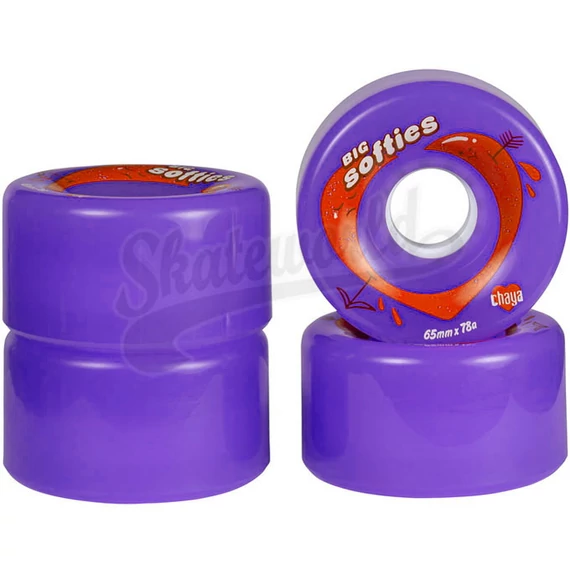 Chaya Big Softie's Clear Purple 65mmx37mm/78A kétsoros görkorcsolya kerék szett