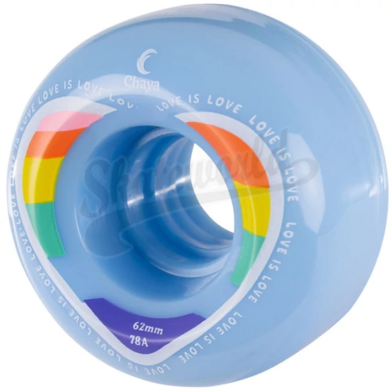 Chaya Love is Love blue SHR 62mmx38mm/78A kétsoros görkorcsolya kerék oldalról