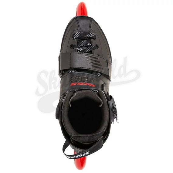 Powerslide Arise SL Black 110 Trinity gyorsasági szlalom/freeskate görkorcsolya felülről