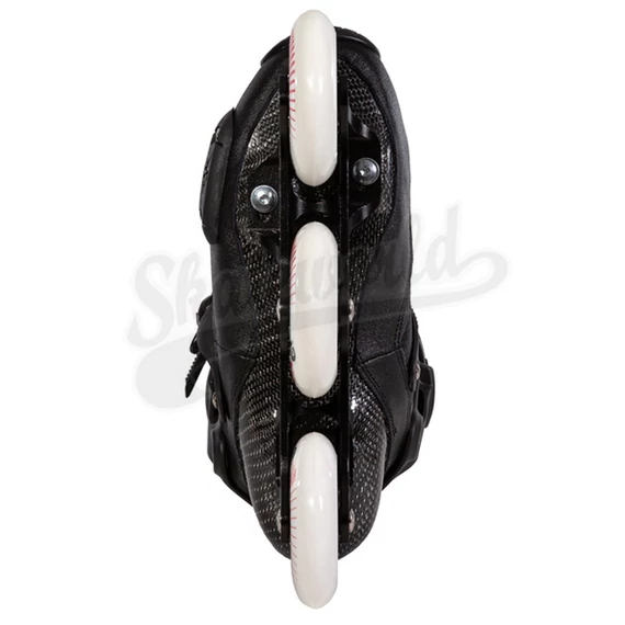 Powerslide Hardcore HC EVO Pro 90 Trinity black/red freeskate görkorcsolya alulról