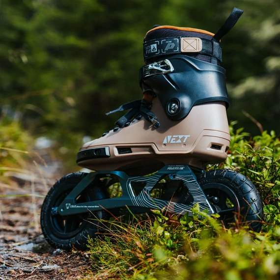 Powerslide NEXT EDGE 150 Brown Trinity Off Road terep görkorcsolya promo