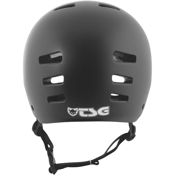 TSG Evolution Solid Color bukósisak - Satin Black hátulról