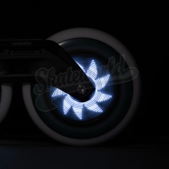 Powerslide Graphix LED white 125mm/85A feliratozható grafikus görkorcsolya kerék világítása
