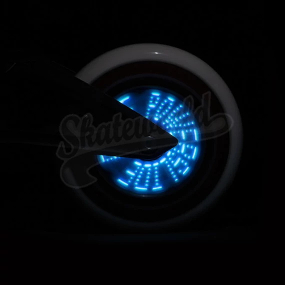 Powerslide Graphix LED white 125mm/85A feliratozható grafikus görkorcsolya kerék világítása