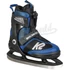 K2 Rink Raven Boa® black/blue gyerek állítható gyorsfűzős jégkorcsolya