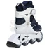 Powerslide Rocket white/blue görkorcsolya hátulról