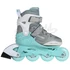 Powerslide Rocket teal/grey görkorcsolya oldalról