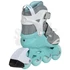 Powerslide Rocket teal/grey görkorcsolya hátulról