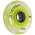 Powerslide Trident Dual Density yellow 80mm/X-Grip görkorcsolya kerék oldalról