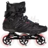 Powerslide Hardcore HC EVO Pro 90 Trinity black/red freeskate görkorcsolya oldalról