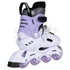 Powerslide KHAAN Junior NXT white/lilac görkorcsolya hátulról
