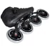 Powerslide Puls Trinity black 4x110 gyorsasági görkorcsolya alulról