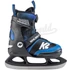 K2 Rink Raven Boa® black/blue gyerek állítható gyorsfűzős jégkorcsolya oldalról