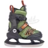 K2 Raider Ice Pro black/green gyerek állítható gyorsfűzős jégkorcsolya oldalról