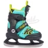 K2 Marlee Ice Pro black/turquoise gyerek állítható gyorsfűzős jégkorcsolya oldalról